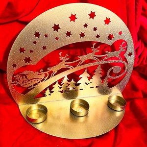 Santa& Reindeer Tealight Holder